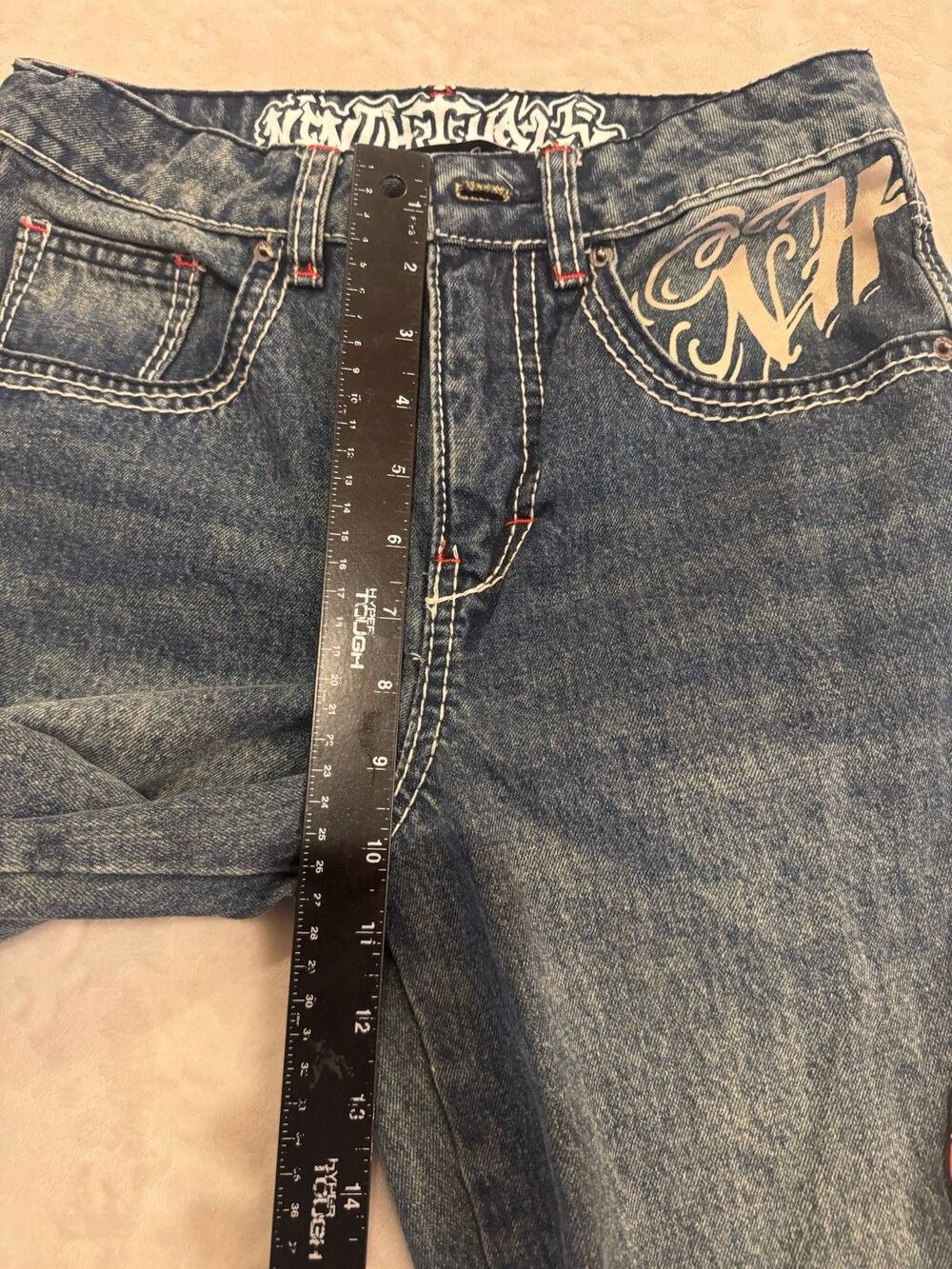 Ninth Hall Idle Cougar Snake Denim Jeans Blue Size 0 - Picture 5 of 9